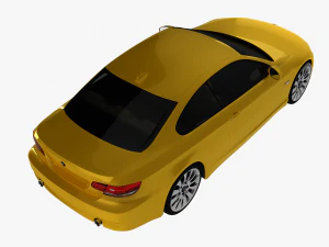 bmw 3 series e92 car sport coupe 3D Model
