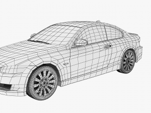 bmw 3 series e92 car sport coupe Model 3D