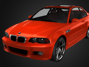 bmw 3-series e46 sedan car 3D 模型