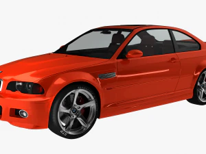 bmw 3-series e46 sedan car 3D Model