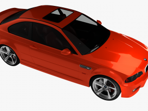 bmw 3-series e46 sedan car 3D 模型