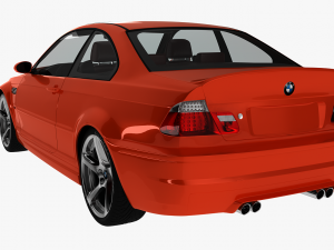 bmw 3-series e46 sedan car 3D 模型