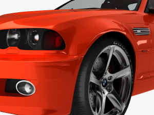 bmw 3-series e46 sedan car 3D 模型