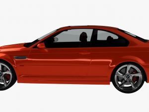 bmw 3-series e46 sedan car 3D 模型