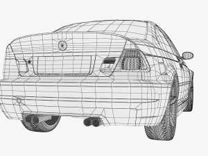 bmw 3-series e46 sedan car 3D 模型