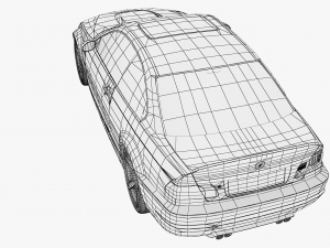 bmw 3-series e46 sedan car 3D 模型