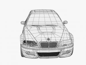 bmw 3-series e46 sedan car 3D 模型