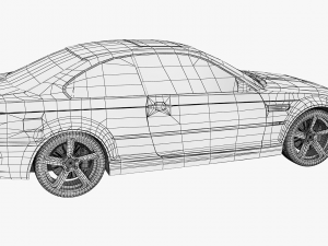 bmw 3-series e46 sedan car 3D 模型