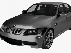 bmw 3-series e90 sedan car Model 3D