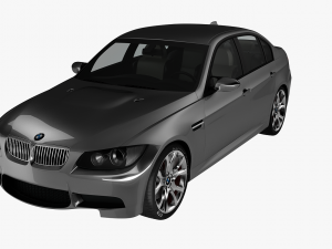 bmw 3-series e90 sedan car 3D Model