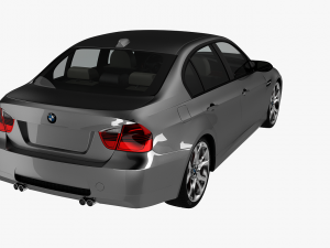 bmw 3-series e90 sedan car 3D Model