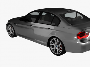 bmw 3-series e90 sedan car 3D Model