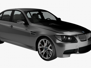 bmw 3-series e90 sedan car 3D Model