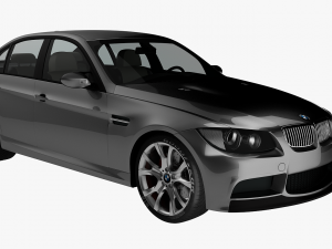 bmw 3-series e90 sedan car 3D Model