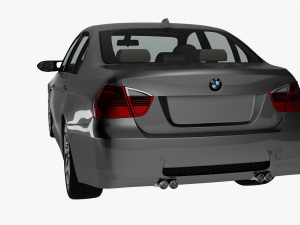 bmw 3-series e90 sedan car 3D Model