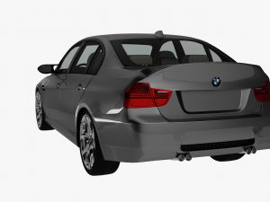 bmw 3-series e90 sedan car 3D Model