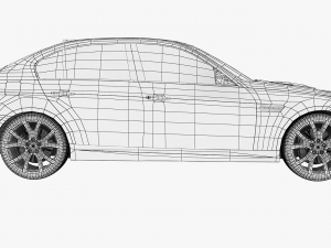 bmw 3-series e90 sedan car 3D Model