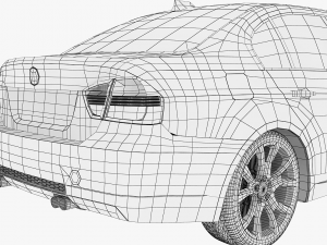bmw 3-series e90 sedan car 3D Model