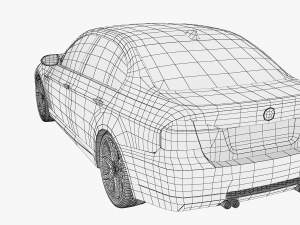 bmw 3-series e90 sedan car 3D Model
