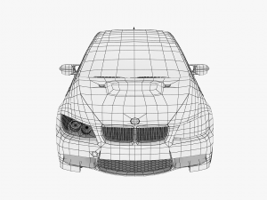 bmw 3-series e90 sedan car 3D Model