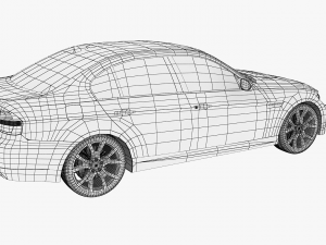 bmw 3-series e90 sedan car 3D Model
