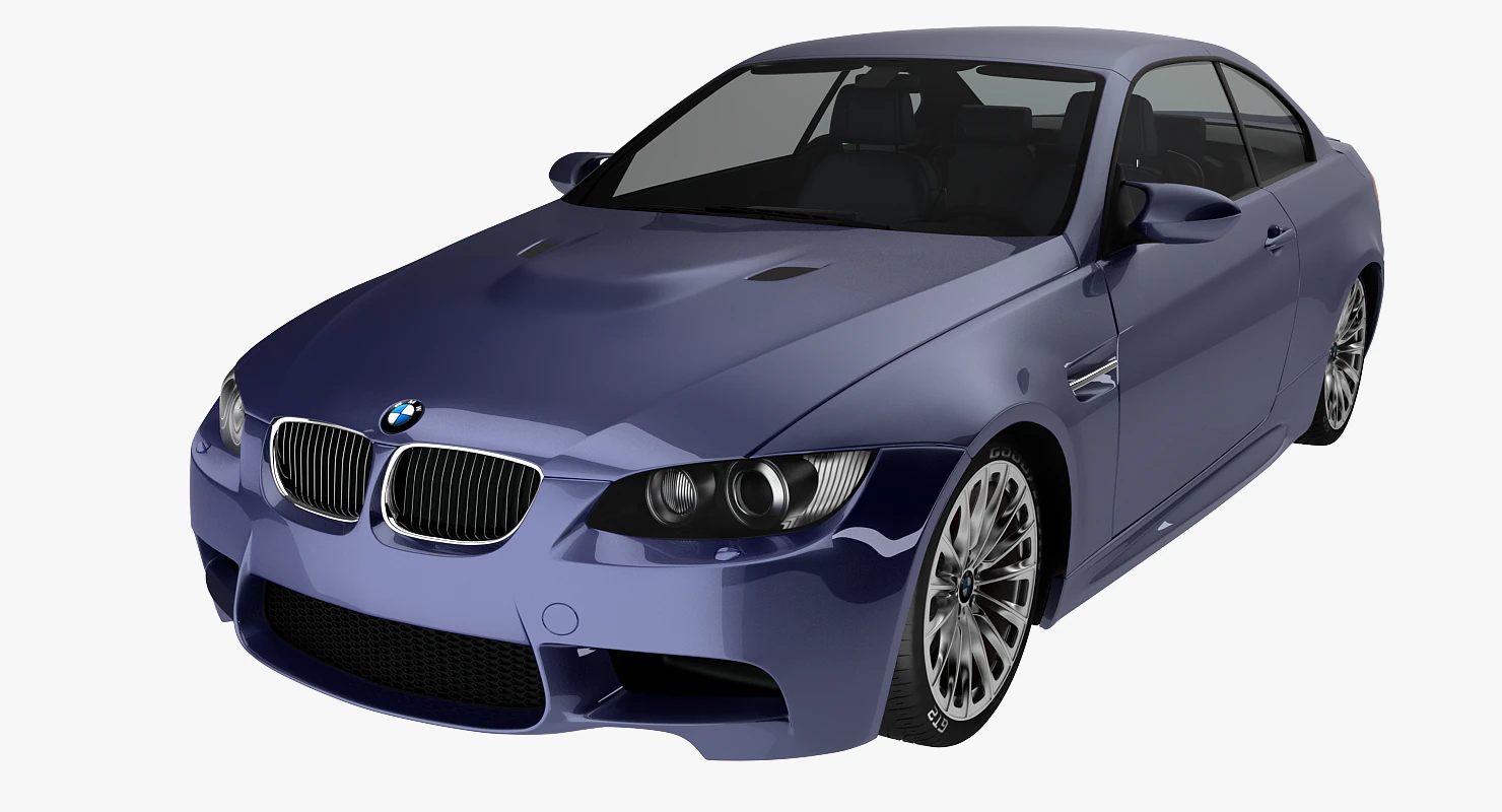 bmw m3 e92 coupe sport car 3D Model .c4d .max .obj .3ds .fbx .stl .blend 