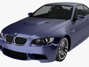 BMW M3 E92 クーペ スポーツカー 3Dモデル