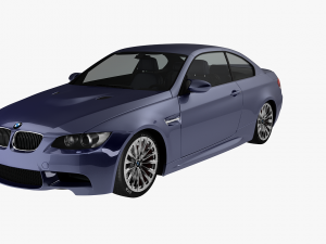 bmw m3 e92 coupe sport car Modèle 3D