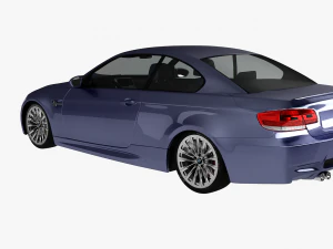 bmw m3 e92 coupe sport car 3D Model