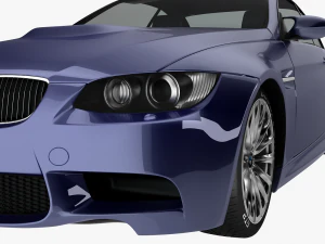 bmw m3 e92 coupe sport car 3D Model