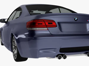 bmw m3 e92 coupe sport car 3D Model