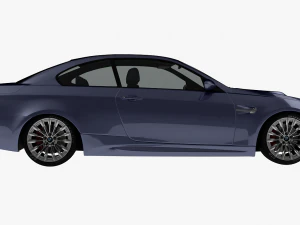 bmw m3 e92 coupe sport car 3D Model