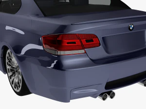 bmw m3 e92 coupe sport car 3D Model
