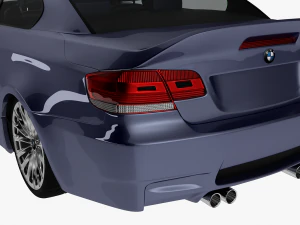 bmw m3 e92 coupe sport car 3D Model