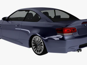 bmw m3 e92 coupe sport car 3D Model