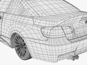 bmw m3 e92 coupe sport car 3D Model