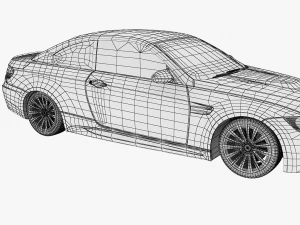 bmw m3 e92 coupe sport car 3D Model