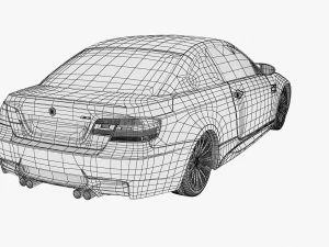 bmw m3 e92 coupe sport car 3D Model