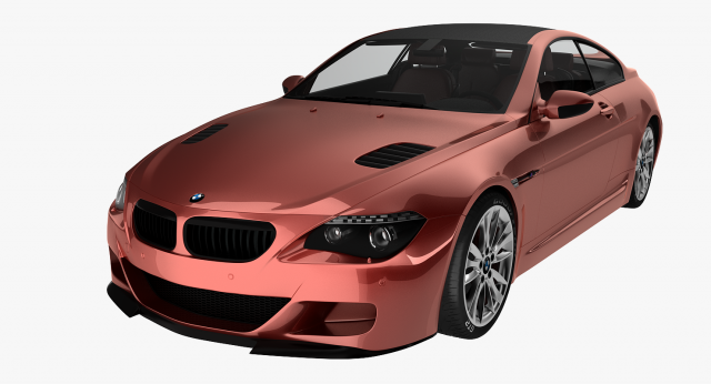 bmw m6 coupe sport car 3D Model .c4d .max .obj .3ds .fbx .stl .blend 