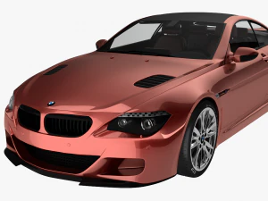 BMW M6 クーペ スポーツカー 3Dモデル
