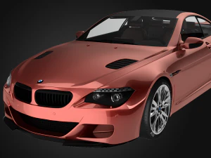 bmw m6 coupe sport car 3D Model