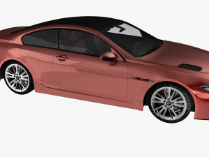 bmw m6 coupe sport car 3D Model