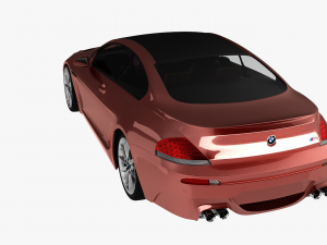 bmw m6 coupe sport car 3D Model