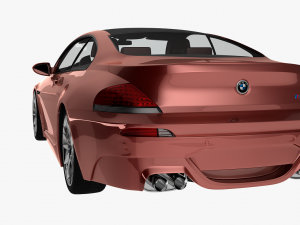 bmw m6 coupe sport car 3D Model