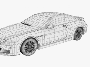 bmw m6 coupe sport car 3D Model