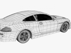 bmw m6 coupe sport car 3D Model