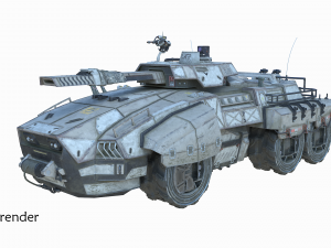 sci-fi tank 3D Model
