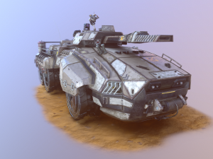 sci-fi tank 3D Модель