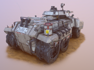 sci-fi tank 3D Модель