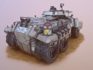 sci-fi tank 3D Model
